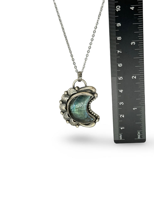 Colgante Luna de Labradorita