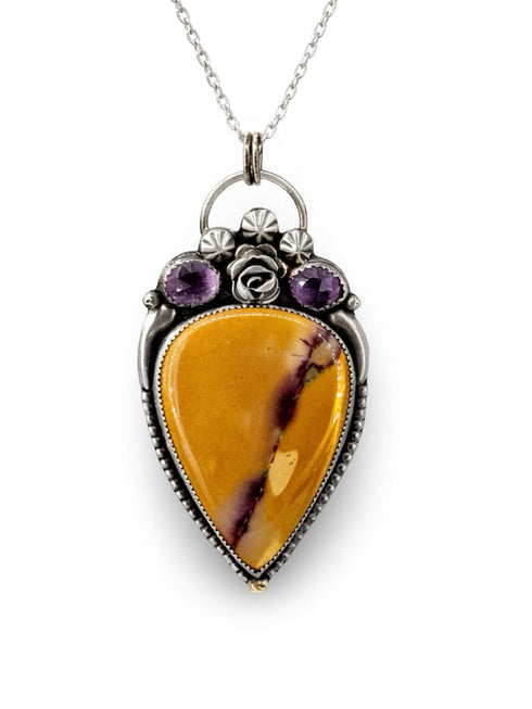 Colgante Mookaite y Amatista