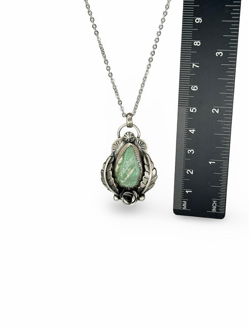 Colgante Hojas y Rosas con Variscita