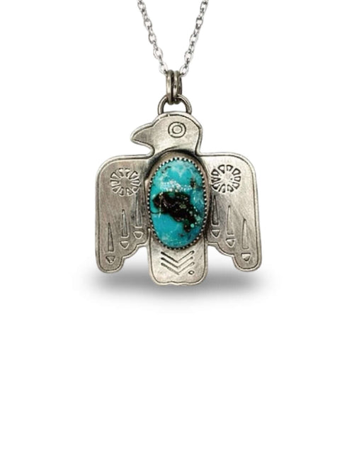 Turquoise Thunderbird Pendant