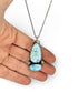 Colgante Duo de Plata con Larimar