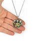 Colgante Calavera y Hojas Turquesa