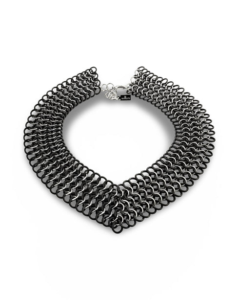 Elastic Mesh Peak Choker