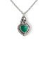 Colgante Corazon Agata Verde
