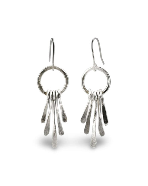 Small Hoop Earrings with Sticks