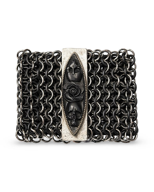Brazalete Malla Elastica Base estrecha Skull and Roses