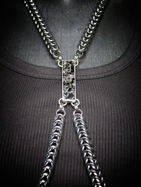 Tubular Elastic Mesh Jewel Bodysuit