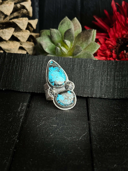 Anillo Duo Turquesas