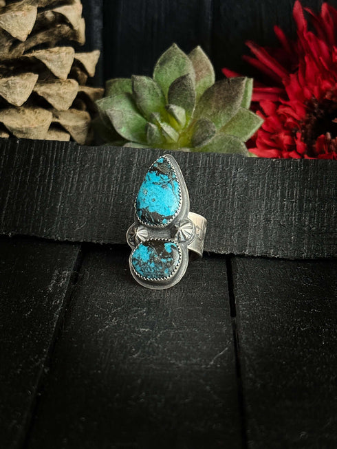 Anillo Duo Turquesas