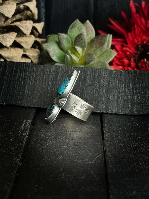 Anillo Duo Turquesas