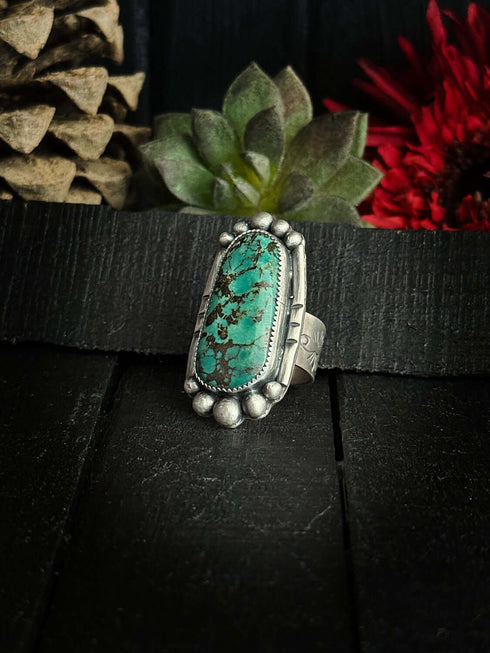 Anillo Bolas Turquesa