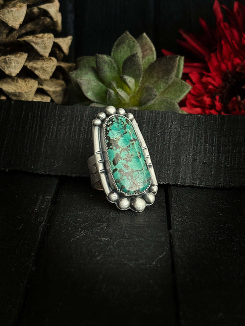 Anillo Bolas Turquesa
