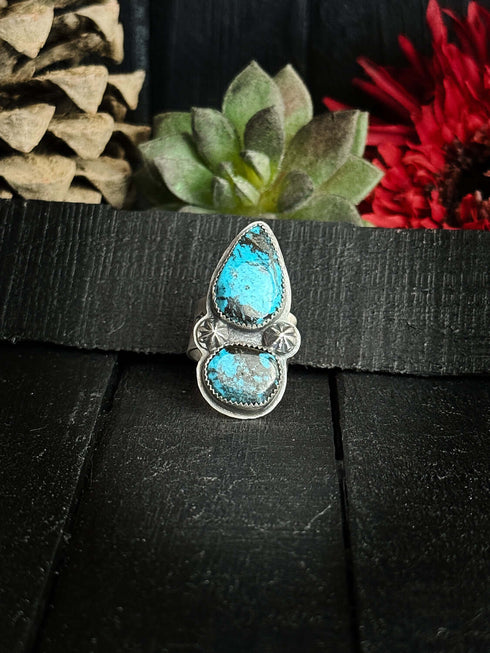 Anillo Duo Turquesas