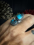 Anillo Duo Turquesas