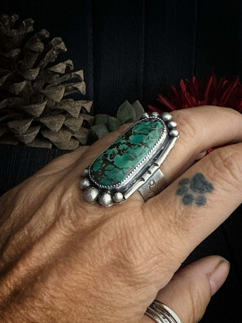 Anillo Bolas Turquesa