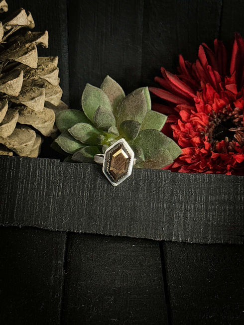 Anillo Zafiro marron