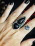Anillo Duo Corazon Onix