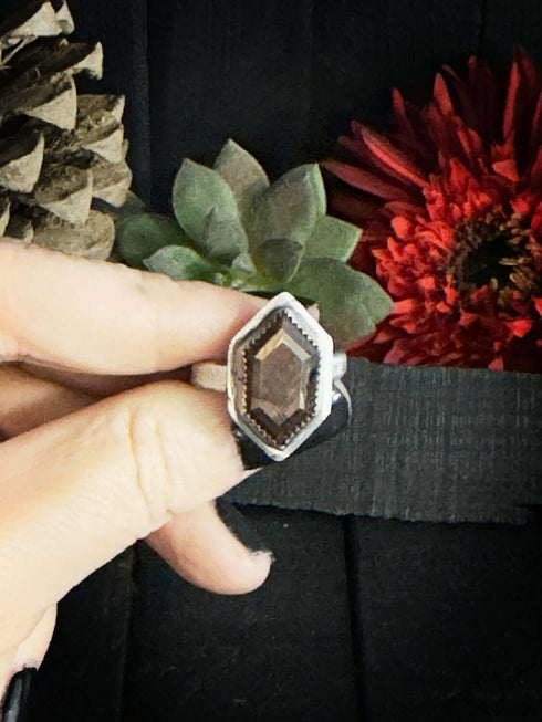 Anillo Zafiro marron