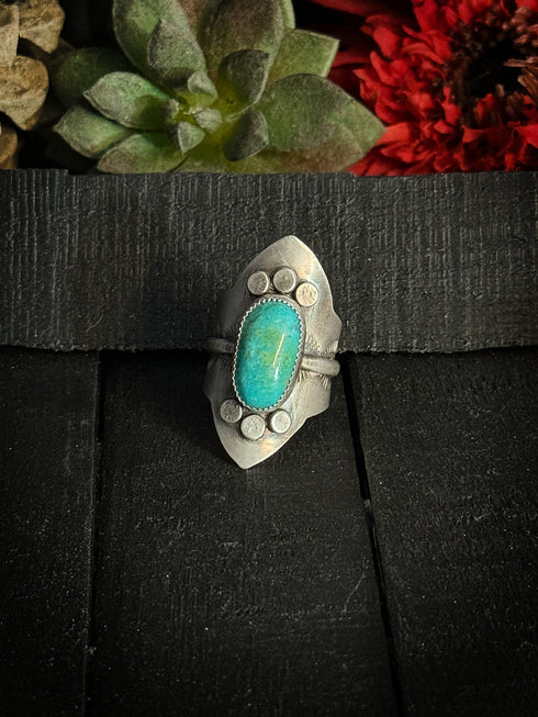 Anillo Escudo Turquesa