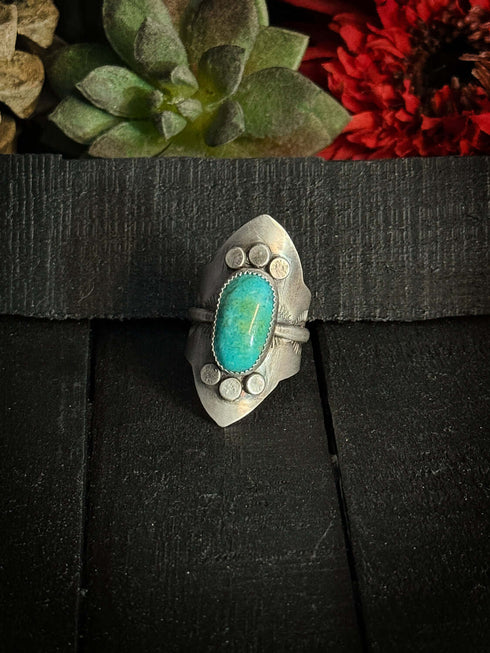 Turquoise Shield Ring