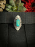 Turquoise Shield Ring