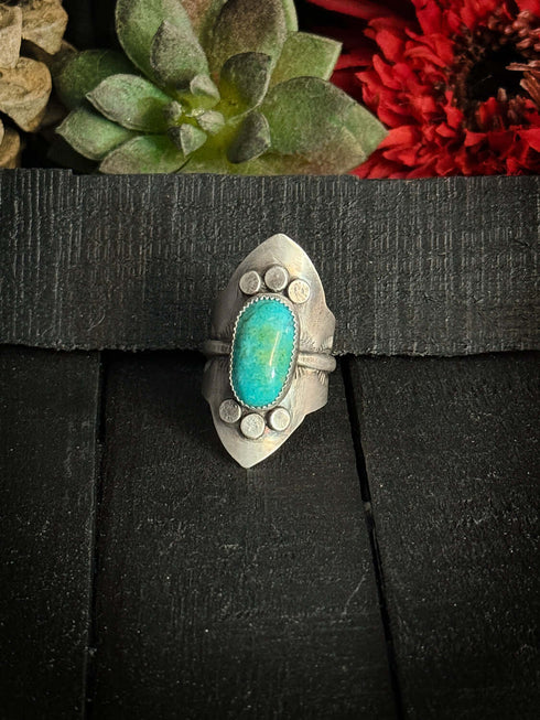 Turquoise Shield Ring