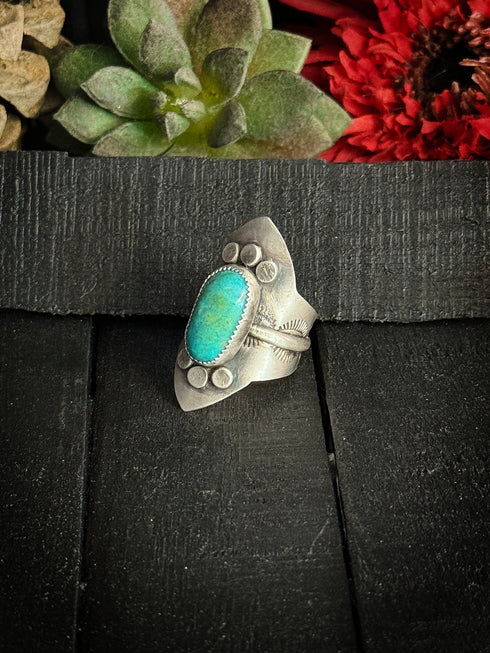 Anillo Escudo Turquesa
