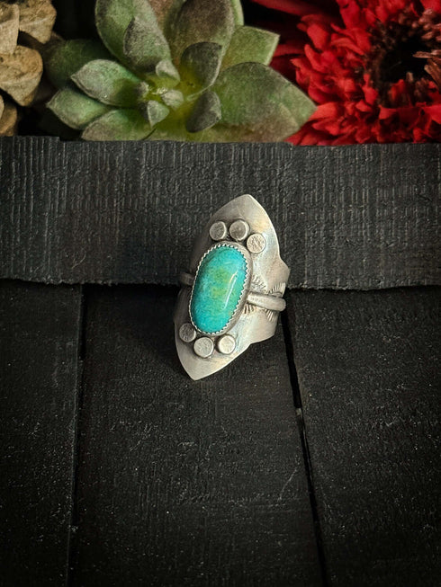 Turquoise Shield Ring