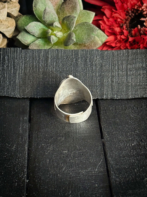 Black Onyx Shield Ring