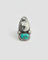 Anillo Duo White Buffalo y Turquesa