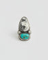 Anillo Duo White Buffalo y Turquesa