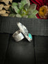 Anillo Duo White Buffalo y Turquesa