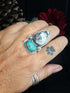 Anillo Duo White Buffalo y Turquesa