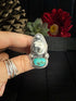 Anillo Duo White Buffalo y Turquesa