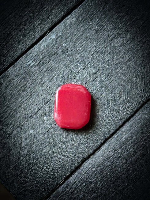 Anillo Sello Rectangular con Piedra