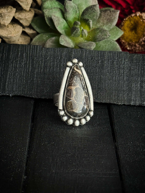 Anillo Turkish Stick Agate