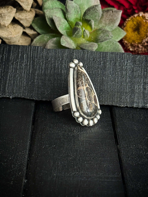 Anillo Turkish Stick Agate