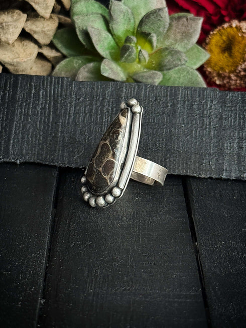 Anillo Turkish Stick Agate