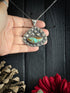 Colgante Geométrico con Turquesa