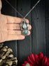 Colgante Duo Blue Opal y Piedra Luna
