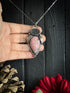 Colgante DUO con Rodocrosita y Obsidiana Drusa