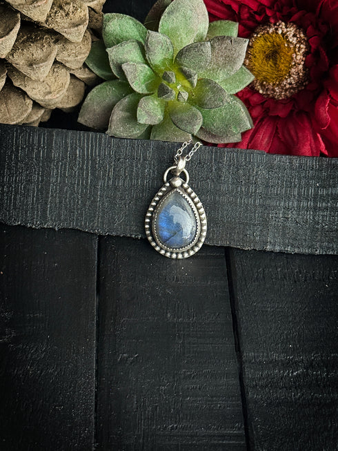 Colgante Gota de Labradorita