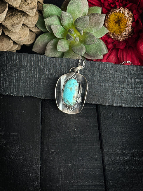 Hat Pendant with Turquoise