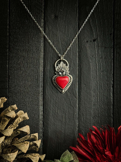 Rosarita Flame Heart Pendant