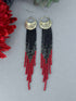 Seeds Earrings Brass Pink Moon