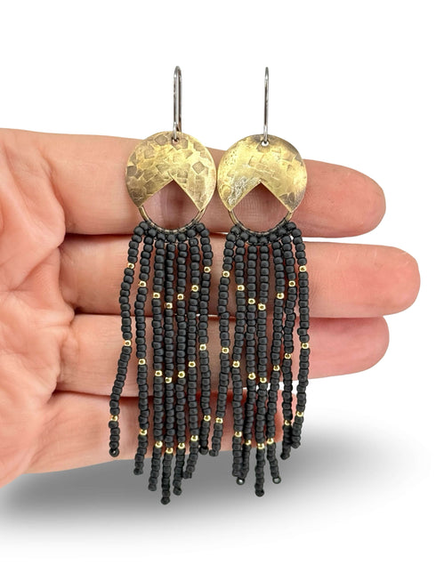 Brass Seed Earrings