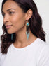 Brass and Turquoise Seed Earrings