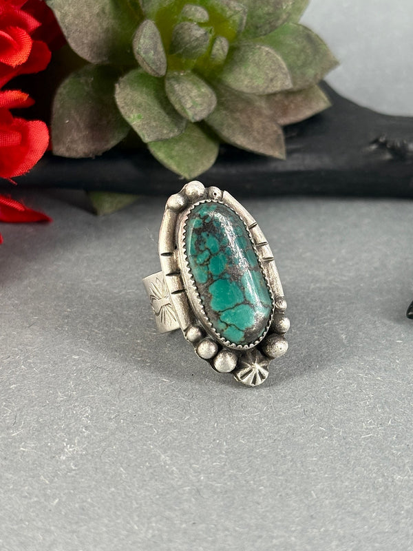 Anillo Plata Estrella Turquesa