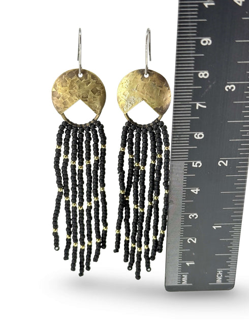 Brass Seed Earrings