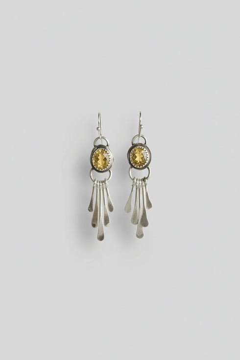 Pendientes Citrino Palitos